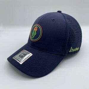 D Husdon Golfwear Mens Navy Blue Mr P Strapback Trucker Hat New